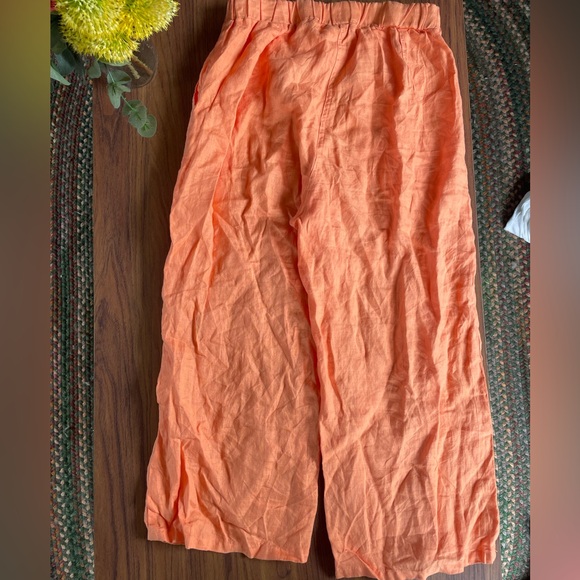 Cut Loose Hanky Linen Crop Pant | Size Small - Picture 3 of 4